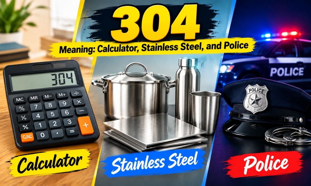 304 Meaning: Calculator, Stainless Steel, and Police
