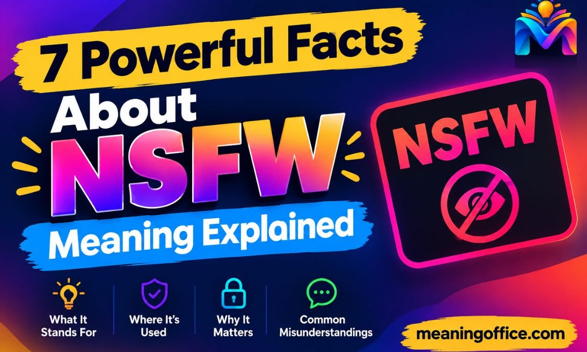 7 Powerful Facts About NSFW Meaning Explained