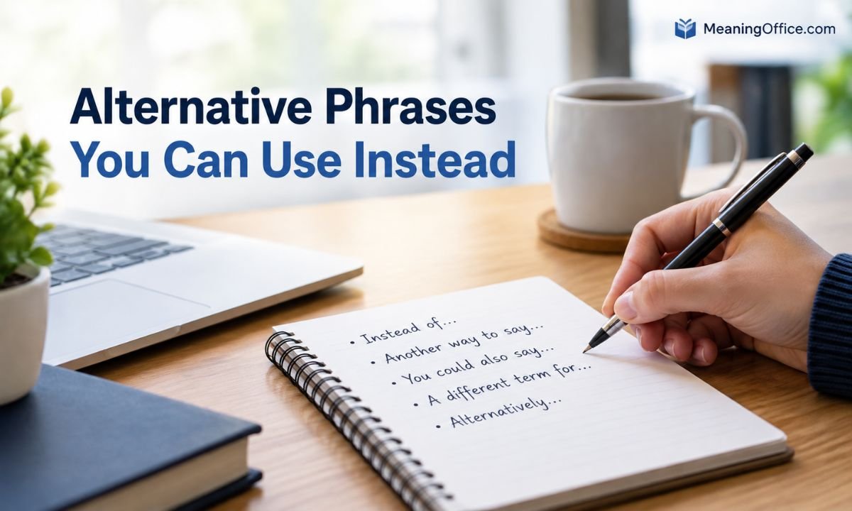 Alternative Phrases You Can Use Instead