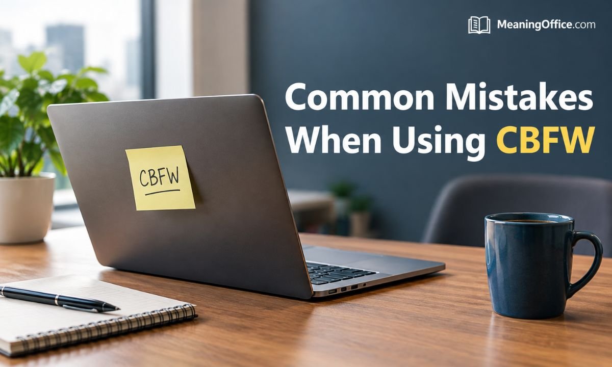 Common Mistakes When Using CBFW