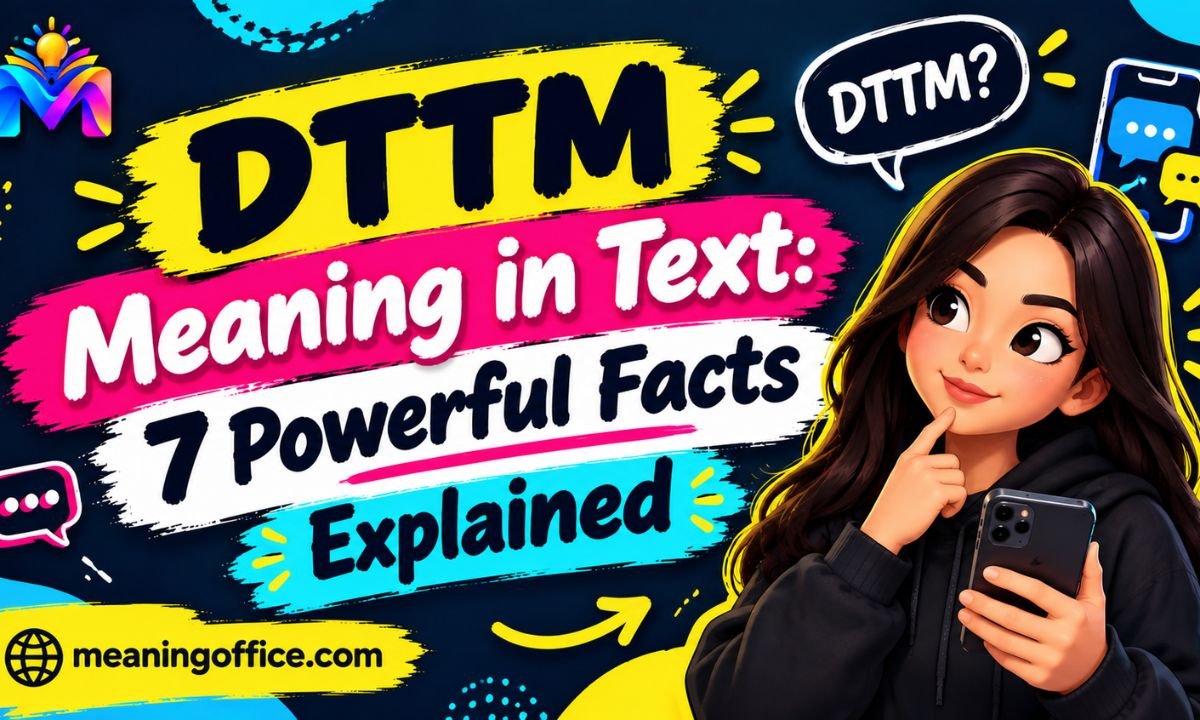 DTTM Meaning in Text: 7 Powerful Facts Explained