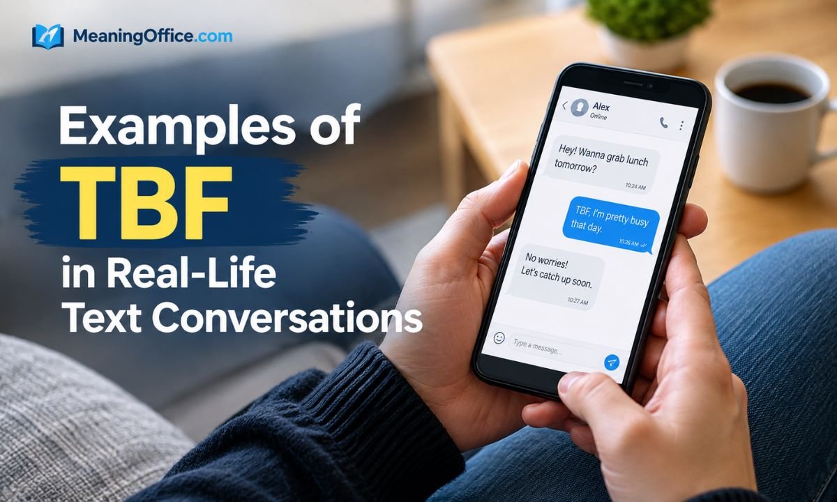 Examples of TBF in Real-Life Text Conversations