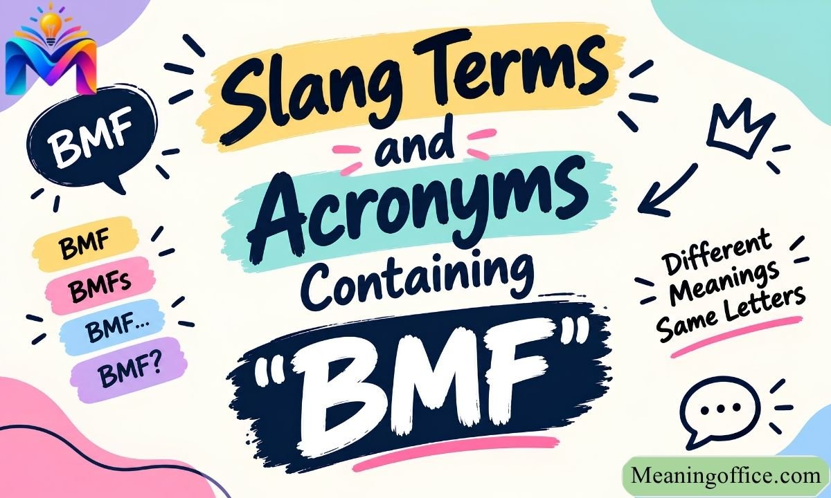 Slang Terms and Acronyms Containing "BMF"