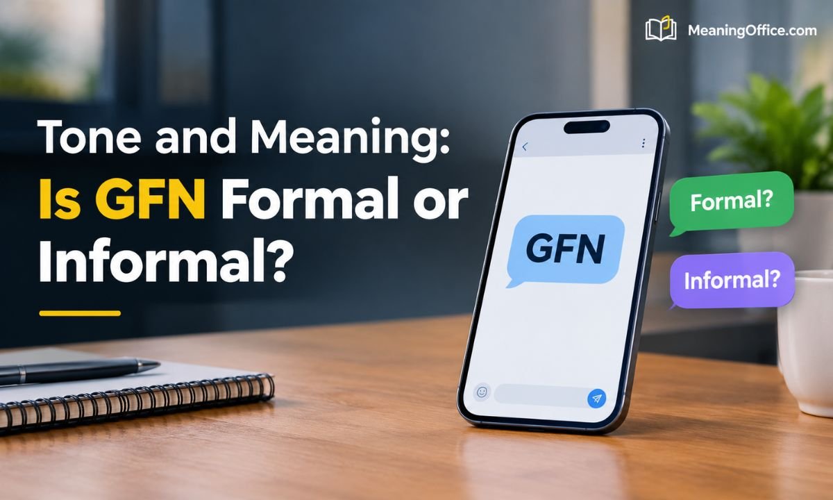 Tone and Meaning: Is GFN Formal or Informal?