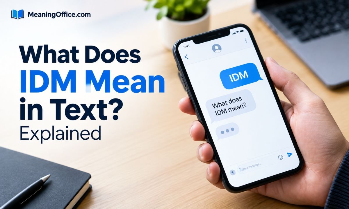 IDM Meaning in Text & Social Media Explained