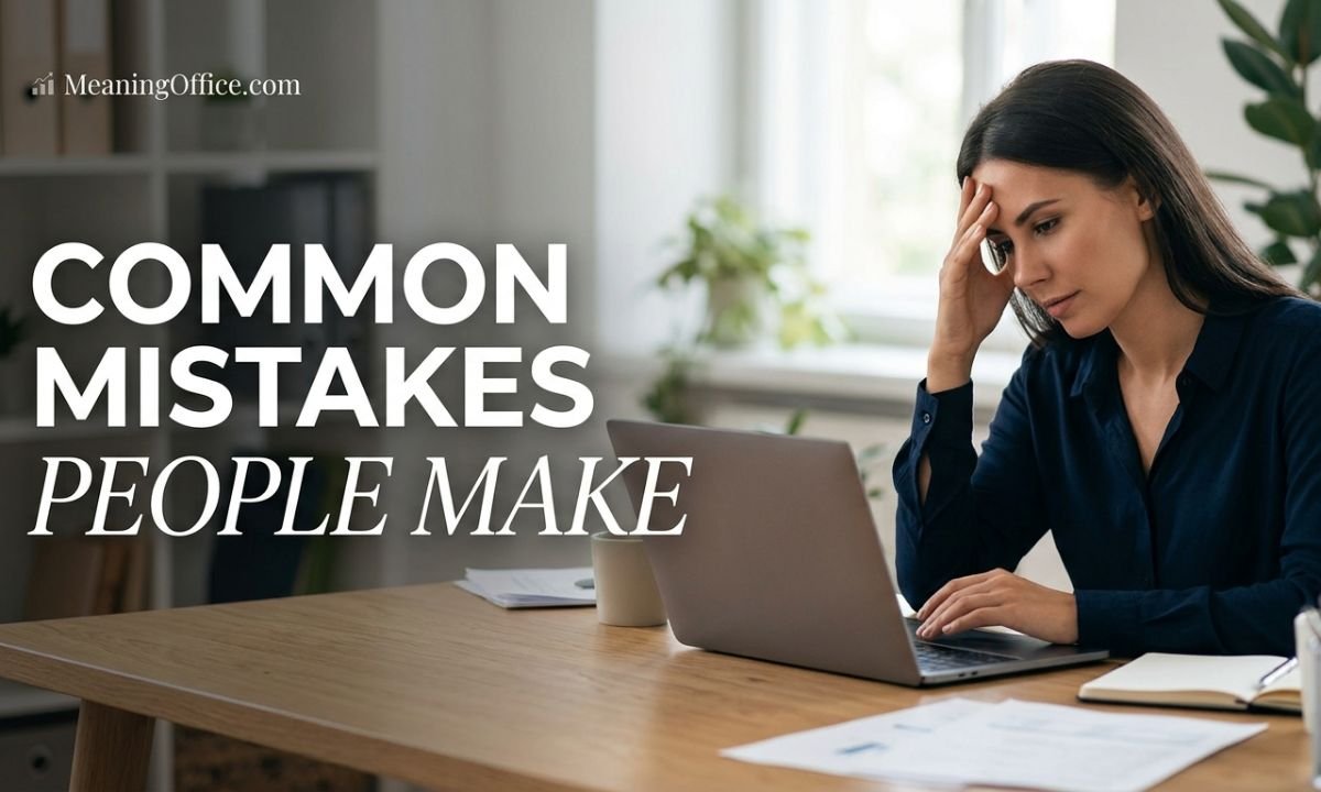 Common Mistakes People Make