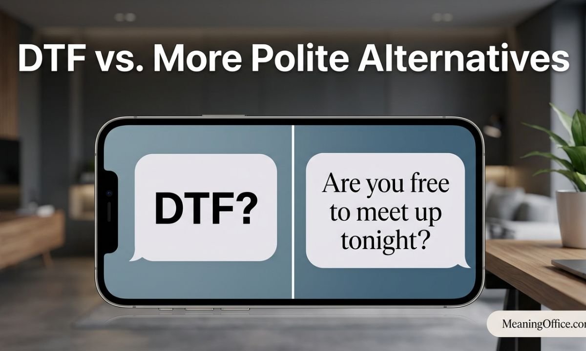 DTF vs. More Polite Alternatives