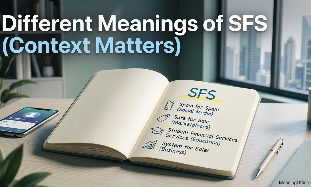Different Meanings of SFS (Context Matters)