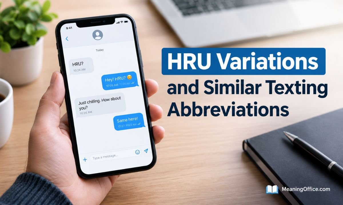 HRU Variations and Similar Texting Abbreviations