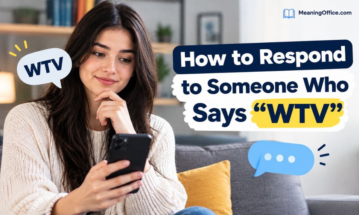 How to Respond to Someone Who Says "WTV"