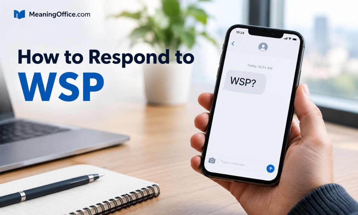 How to Respond to WSP