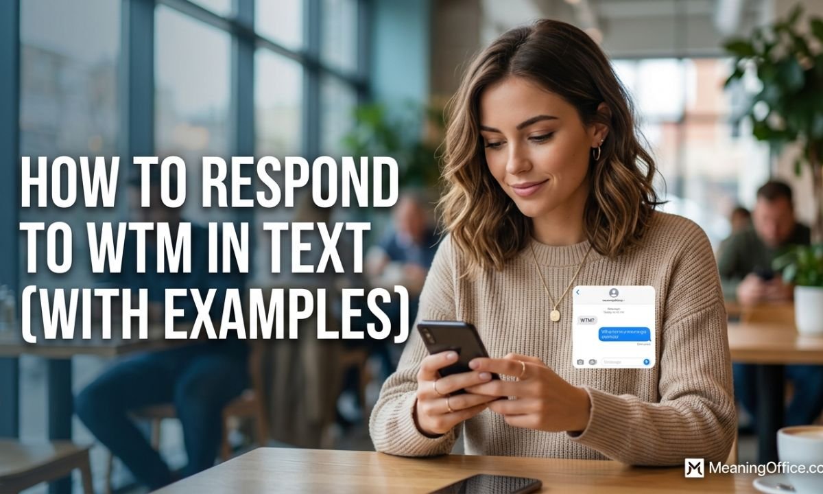 How to Respond to WTM in Text (With Examples)