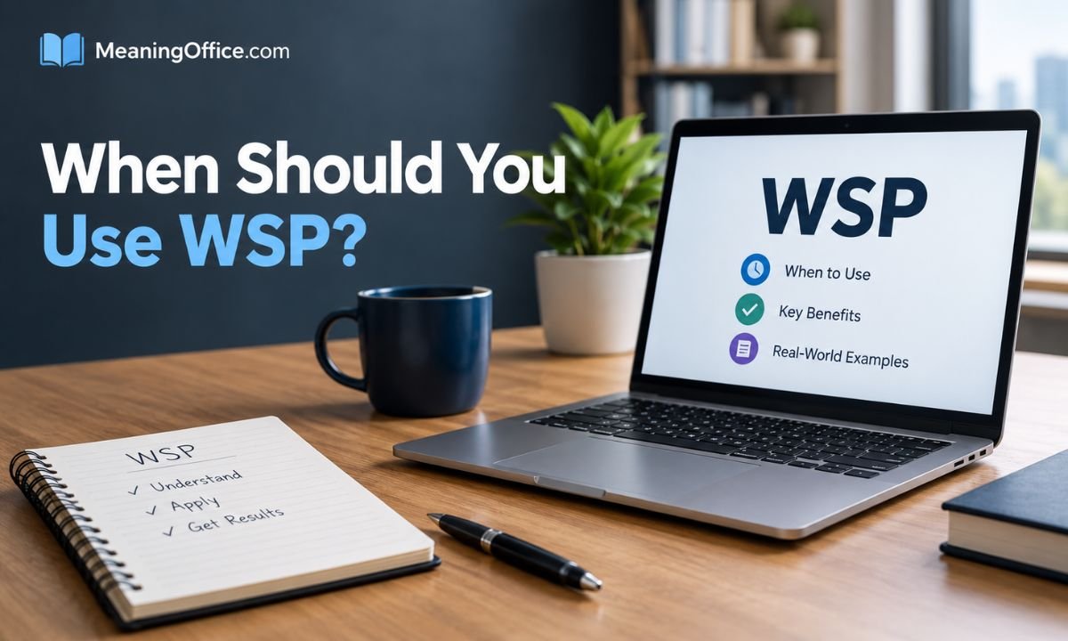 When Should You Use WSP?